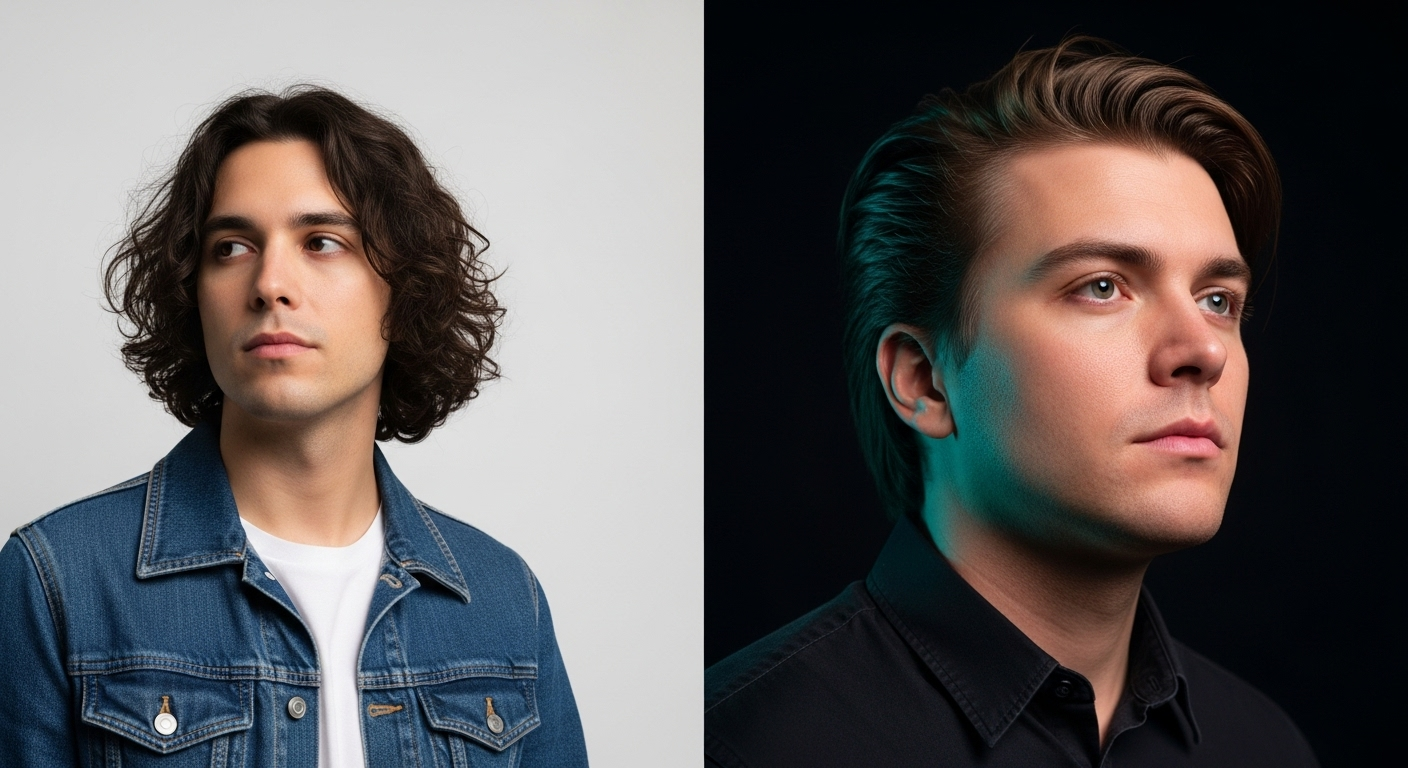 Vibrant editorial photograph depicting artificial intelligence in music